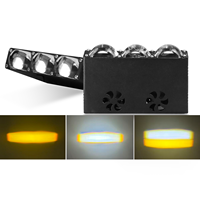 Projecteur LED pour moto tout-terrain 4x4 à haute luminosité, 80W, 6000 lm, 12V [4 pouces], 6000K, blanc, phare antibrouillard universel