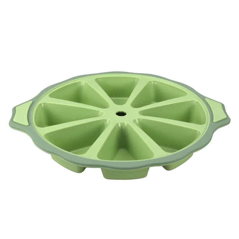 Không dính nhà bếp bakeware công cụ DIY bánh mô hình 8 lưới tam giác hình dạng Silicone bánh khuôn