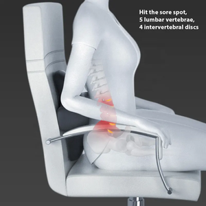 Mini oreiller lombaire chaise de bureau coussin de soutien dorsal avec sangle réglable oreiller de soutien lombaire pour le soulagement de la douleur au bas du dos - Product Image 2