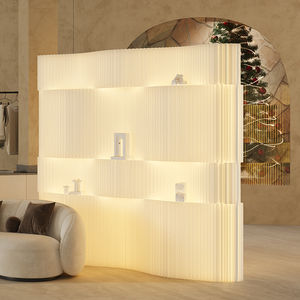 Dẫn ánh sáng giấy tường gấp mới accordion giấy kraft tổ ong các tông gấp di động phân vùng tường forfair tổ chức sự kiện - Product Image 3