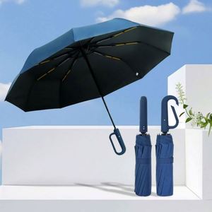 Contemporary Limited - Time Offer Folding Umbrella Fully-Automatic Affordable Umbrella with Bag <b>Hook</b> - Product Image 6