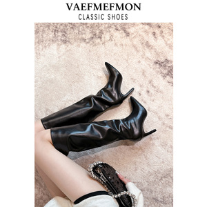 Nuovi <span class=keywords><strong>Stivali</strong></span> Lunghi Neri Retrò Autunno-Inverno 2026 per Donna, <span class=keywords><strong>Stivali</strong></span> a Punta <span class=keywords><strong>Sotto</strong></span> il <span class=keywords><strong>Ginocchio</strong></span>, <span class=keywords><strong>Stivali</strong></span> Alti Stile Cavaliere - Product Image 3