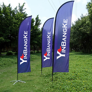 Small MOQ Outdoor Flying Banner Promotion Custom Printed Advertising Feather Teardrop <strong>Flag</strong> Bali Bow Beach <strong>Flag</strong> <strong>With</strong> Cross <strong>Base</strong> - Product Image 5