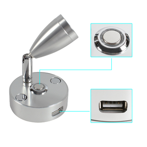 HEYRV RV Light DC12V/24V <span class=keywords><strong>Caravane</strong></span> Lampe de lecture LED Lampe de table Dimmable Light Luminous Power Lampe de lecture - Product Image 3
