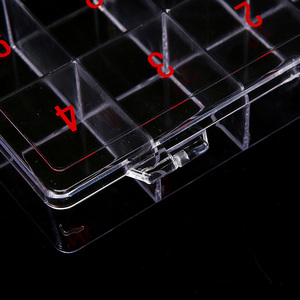 Caja organizadora transparente de plástico vacía para brocas de uñas, herramientas de manicura y arte de uñas, soporte para brocas - Product Image 4