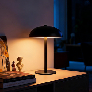 <span class=keywords><strong>Lampe</strong></span> de table portable <span class=keywords><strong>rechargeable</strong></span> en forme de champignon, sans fil, à intensité variable, en métal, fonctionnant sur batterie, avec veilleuse tactile pour chambre, bar, hôtel - Product Image 3