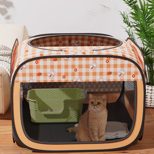 Faltbarer Katzenkäfig Zaun Hunde- und Katzenbett Haustierzelt Lieferbox für Welpen Kätzchen Meistverkauftes Ganzjahres-Haustierhaus - Product Image 2