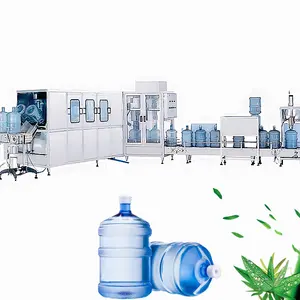 Linea di produzione di acqua minerale dell'acqua del barilotto dell'imbottigliatrice dell'acqua pura da cinque galloni ad alto rendimento