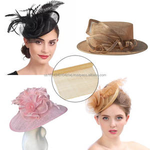 Tela de Sinamay de Color Personalizable, Fibra de Abacá Blanqueada y Endurecida, Tejido a Mano Sostenible, Origen China, Longitud de Fibra de 2-3 cm - Product Image 5