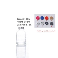 Vente en gros 10ml 20ml 30ml 50ml 100ml Flacons en verre moulés par injection stériles transparents ambres avec bouchon en caoutchouc