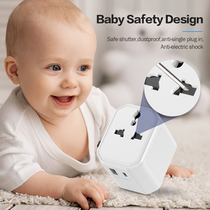 Worldplug 3 trong 1 điện thoại di động sạc USB quốc tế chuyển đổi Adapter sạc phổ cắm ổ cắm - Product Image 4