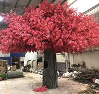Arbre artificiel de cerisier en fleurs de 3 m avec lumières LED, taille et couleur personnalisables, écologique, décoration de mariage intérieure/extérieure