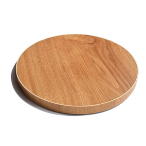 Bandeja de barra de madera vintage multifuncional de tamaño personalizado bandeja de servicio de comida decorativa de estilo redondo para mesa de comedor de cocina - Product Image 2