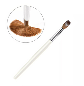 Pinceau à ongles en acrylique 100% Kolinsky avec manche en bois blanc pour la pose d'extensions en poudre acrylique, disponible en différentes tailles - Product Image 3