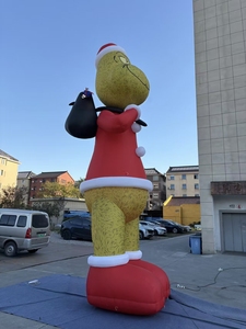 Zhenmei Giant Christmas <strong>Grinch</strong> Balloon Green Air Model Advertising <strong>Inflatable</strong> with Built-In Fan &amp; Easy Setup for Outdoor Display - Product Image 5