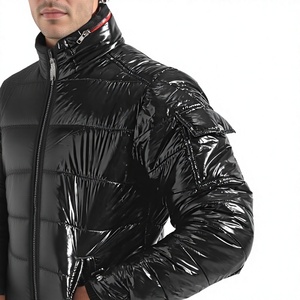 Custom Nylon Men's <b>Winter</b> Hooded Down Feel Padded <b>Waterproof</b> Puffer <b>Jacket</b> Men Warm Hoodie Puffer Coat for Mens Puffer <b>Jacket</b> - Product Image 5