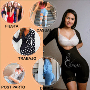 Faja Enteriza con Maniche Modellante Post Parto Post Operatoria o per Uso Quotidiano Fajas Dimagrante Modellante Corpo Controllo Pancia - Product Image 1