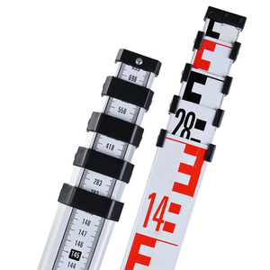 Varilla de medición telescópica de aluminio grueso, aro de torre, nivel de mapeo topográfico, regla de escala conveniente, herramientas de medición - Product Image 4