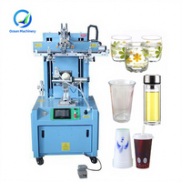 Machine de sérigraphie de tasses cylindriques Machine d'impression sérigraphique de tasses à café pour l'impression de bouteilles en plastique de gobelets en papier