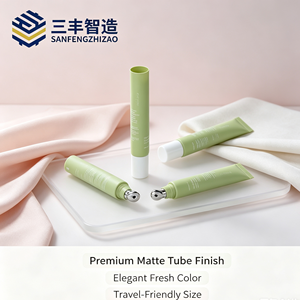 หลอดโลหะพิมพ์ลายตามสั่งสำหรับเครื่องสำอางแบบลูกกลิ้งนวดเดี่ยว สำหรับครีมทาตาและเซรั่มทาปาก - Product Image 2