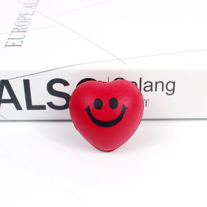 Palline Antistress in Schiuma PU a Forma di Cuore <span class=keywords><strong>Emoji</strong></span> all'Ingrosso per Premi Scolastici, Sollievo dallo Stress e Scarico Emotivo, Perfette per Bambini e Adolescenti - Product Image 5