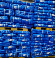 Blaue Polyethylen-beschichtete Wasserdichte Reißfeste Anti-UV Haustier-Rollplane für Outdoor-Temporäre Unterstandauskleidung