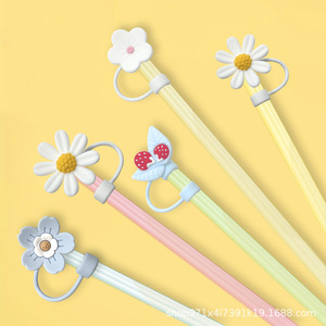 ฝาครอบหลอดซิลิโคนรูปดอกไม้ ป้องกันฝุ่น สำหรับสินค้าขายดี คุณภาพมาตรฐานอาหาร ป้องกันคราบ เป็นมิตรกับสิ่งแวดล้อม อุปกรณ์ตกแต่ง - Product Image 4
