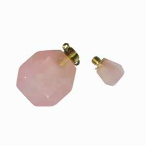 ขวดน้ำหอมโรสควอตซ์ ขวดคริสตัลธรรมชาติ - Product Image 2