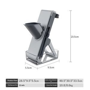 Affettatrice Multifunzione Manuale per Verdure, Ideale per Ravanelli, Zucchine, Filetti, Limoni, Patate, Utensile da Cucina per Uso Domestico - Product Image 6