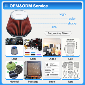 Lưu lượng cao phổ xe Bộ lọc không khí có thể giặt hiệu suất <span class=keywords><strong>Air</strong></span> intake Lọc OEM thay thế - Product Image 4