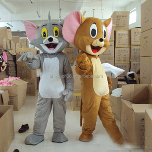 Costume de poupée de dessin animé <span class=keywords><strong>Jerry</strong></span> Mouse, accessoires de tête, pour spectacle d'animation, costume de poupée <span class=keywords><strong>Tom</strong></span> Cat <span class=keywords><strong>et</strong></span> Souris - Product Image 2