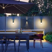 Lampe murale solaire extérieure, éclairage décoratif de jardin, nouvelle lampe murale d'ambiance à éclairage haut et bas
