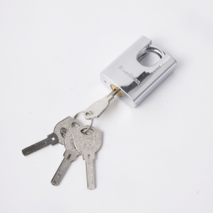 Candados Seguridad盗難防止安全南京錠3個鉄キー固体真鍮シリンダーアルミ合金 - Product Image 4