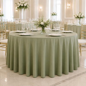 Premium Scuba Tablecloth Custom Size Custom Color Hotel Banquet Wedding Event Table Linen Wholesale Supply Bulk Export - Product Image 1