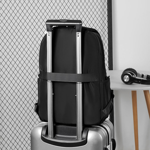 Men's <b>Backpack</b> <b>Large</b> Capacity 16 Inch Laptop Bag Business Casual Solid Color Gray Black Dark Blue Leisure Travel Commuter - Product Image 4