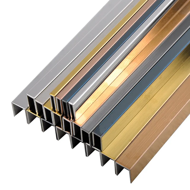 Win Top Building Materials Metal Tile Profile Stainless Steel Tile Trim For Wall Floor Decoration U Shape Tile Accessories