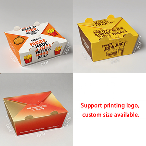 עוף מטוגן takeawy צרפתית צ 'יפס takeway מזון מהיר אריזת נייר מותאם אישית קראפט נייר הדפסה - Product Image 6