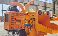 Broyeur de bois commercial avec goulotte rotative à 360 degrés pour application de paillage