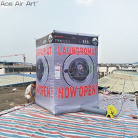 Modèle de machine à laver gonflable géante, publicité commerciale gonflables pour la promotion des ventes d'événements en plein air