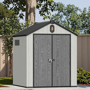 14 Jaar Fabriek <span class=keywords><strong>Plastic</strong></span> Tuinhuis Waterdichte Hars Pp Opslag Tool Huis Gemakkelijk Assemblage Hars Buitenopslag Loodsen Door Alibaba - Product Image 6