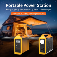 Nouvelle conception de station d'alimentation portable pour le camping en plein air et la maison, générateur solaire 100W 200W, batterie externe, alimentation de secours à domicile avec panneau solaire