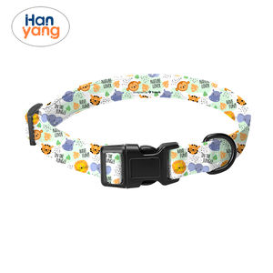 2023 yeni lüks ücretsiz örnek ön tıklayın sevimli özel desen toptan Pet köpek boyun ayarlanabilir çevre dostu köpek koşum seti - Product Image 5