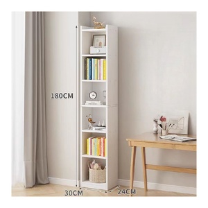 Estantería Multiusos de Gran Capacidad, Librería con Múltiples Niveles, Estante Pequeño para Espacios Reducidos, Ahorro de Espacio, Panel de Madera, de Pie - Product Image 3