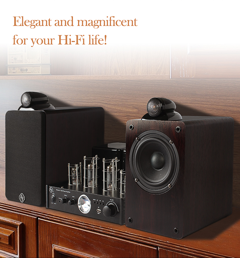 スピーカー・ウーファー Classic Hi-Fi Bookshelf Speaker SP-2080 Classic Style Multimedia 2.0 Hi-Fi Wooden Bookshelf Speakers