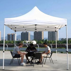 3x3m 10x10FT Custom Design Outdoor Camping Market <b>Pink</b> Waterproof UV Resistant Tradeshow Giveaways Aluminum <b>Frame</b> Fire Retardant - Product Image 4
