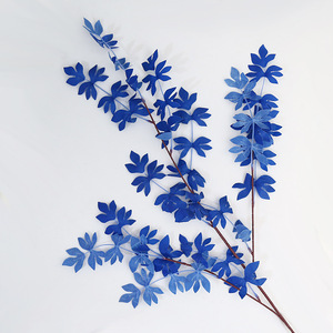 Hojas de plantas artificiales de seda para decoración de bodas, accesorios de techo, arreglos florales - Product Image 2