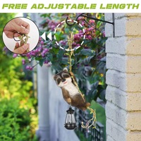 Décoration suspendue personnalisée en résine en forme de lapin avec lumière solaire créative pour jardin, idéale pour la décoration extérieure et les cadeaux de pendaison de crémaillère