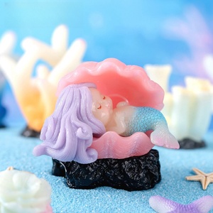 Mini Koraal Ornament Hars Zeester Schelp Decoraties Miniatuur Mos Landschap Diy Koraal Plant Aquarium - Product Image 5