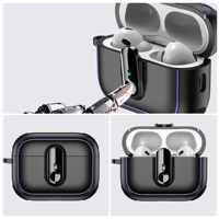 Étui de protection en TPU de luxe pour Airpods 4, design tendance avec porte-clés, compatible avec les écouteurs Airpods Pro 2026