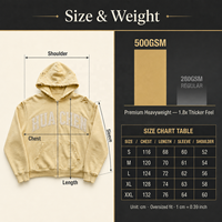 Vintage 500gsm Schwergewichts-Zip-Hoodie für Herren Distressed Zerrissen Applikation Stickerei Perlen Luxus Streetwear Maßgeschneidert Private Label